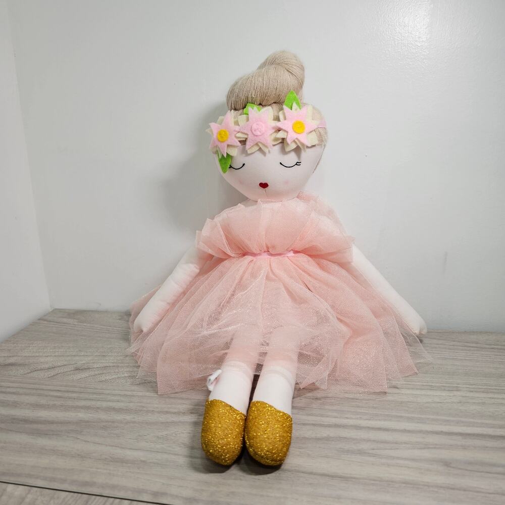 Hearts of Yarn Plush Madeleine Ballerina Doll Girls Soft Sleeping Cuddle Buddy